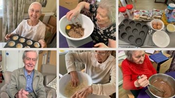Cake making, baking and decorating at Newton care home